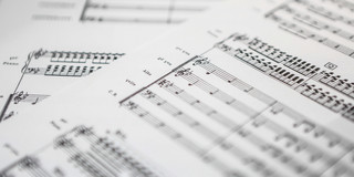 Notenpapier Zwei Blätter Notenpapier