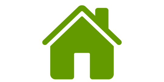 Home Icon grünes Haus als Home Icon