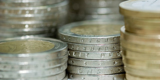 Euromünzen gestapelt Euromünzen gestapelt