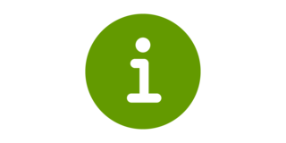 Informations Icon grünes Informations Icon